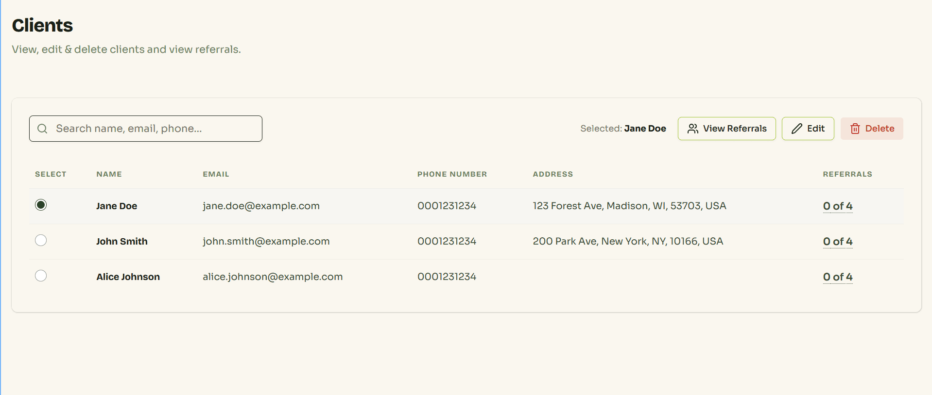 Food Pantry Client Referral Management Preview - image 1